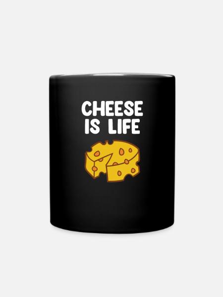 Drôle d’amateur de fromage Humour Fromage - Mug uni - noir