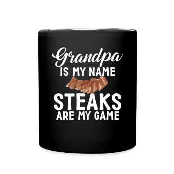 Steak Lover Steak Gift - Full Colour Mug - black - Front