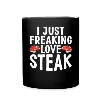 Steak Lover Steak Gift - Full Colour Mug - black - Front