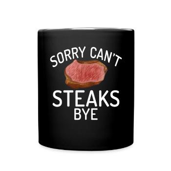 Steak Lover Steak Cadeau - Mug uni - noir - Devant