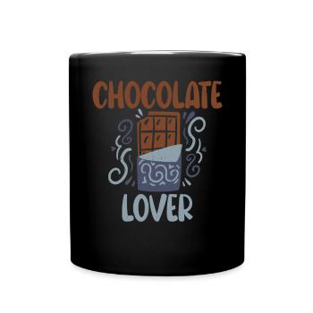 Chocolate Lover Gifts - Full Colour Mug - black - Front