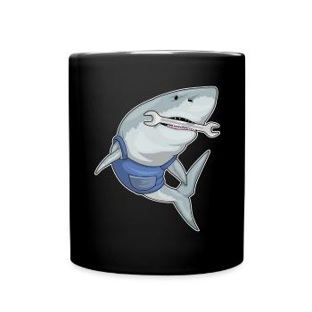 Atelier de clé mécanique Shark - Mug uni - noir - Devant