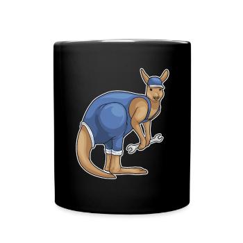 Atelier de Clés Mécaniques Kangourou - Mug uni - noir - Devant