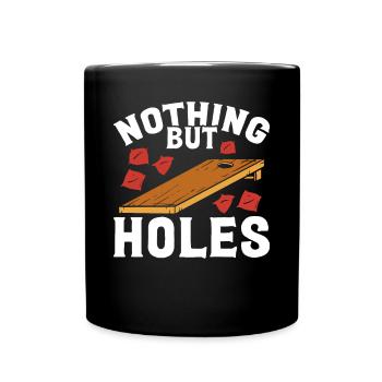 Rien que des trous de maïs - Mug uni - noir - Devant