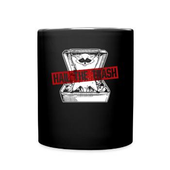 Hail The Trash - Lustiger Waschbär - Tasse einfarbig - Schwarz - Vorne
