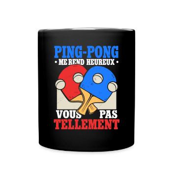 Ping Pong | Tennis De Table - Mug uni - noir - Devant