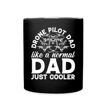 Pilote de drone - Pilote de drone Papa comme un papa normal Ju - Mug uni - noir - Devant