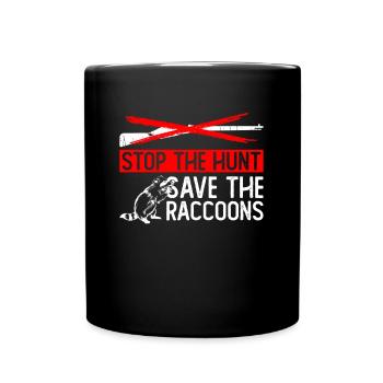 Raccoon Animal Welfare Animal Rights Activist - Mug uni - noir - Devant