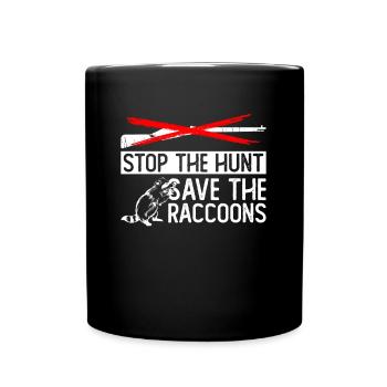 Raccoon Animal Welfare Animal Rights Activist - Mug uni - noir - Devant