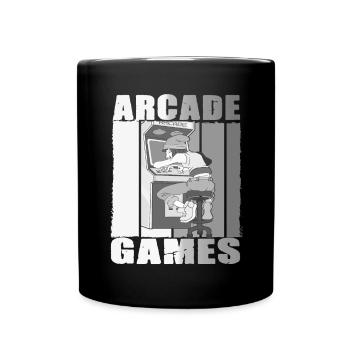 Retro Arcade Game Videospiel für Gamer - Tasse einfarbig - Schwarz - Vorne