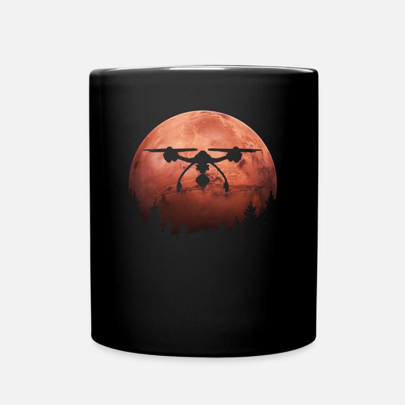 Drone Mars Quadcopter Drone Pilote Drone - Mug uni - noir