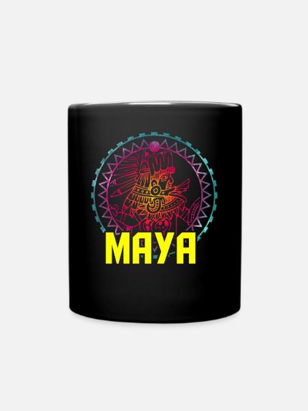 Maya Zivilisation Mittelamerika - Tasse einfarbig - Schwarz