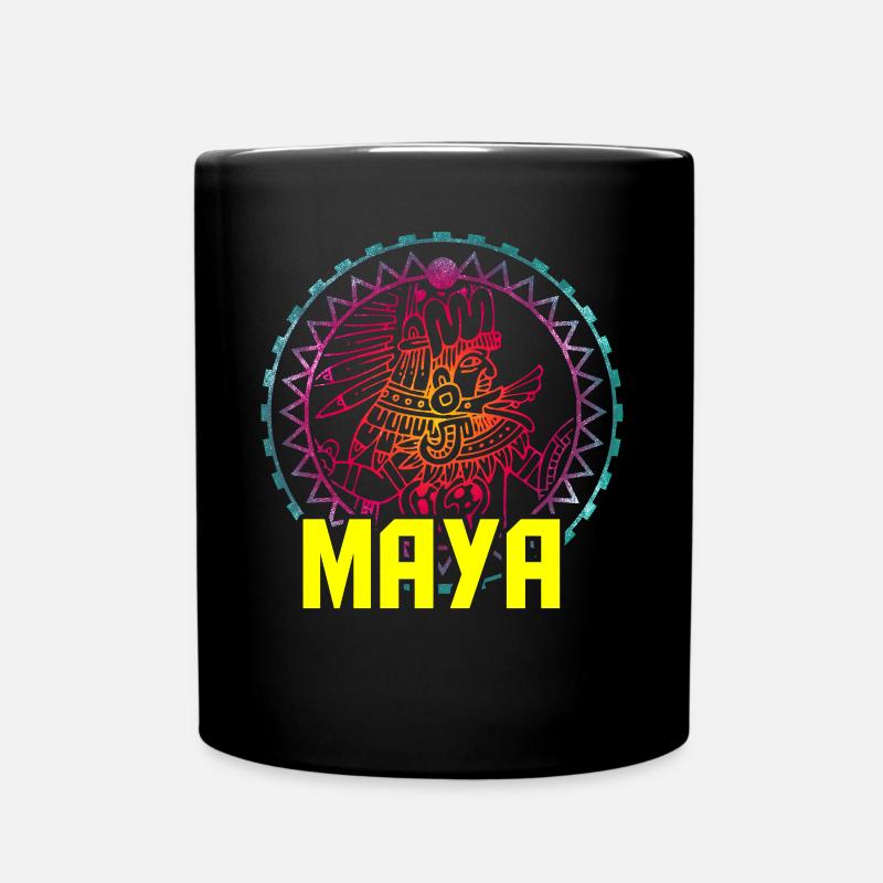 Maya Zivilisation Mittelamerika - Tasse einfarbig - Schwarz