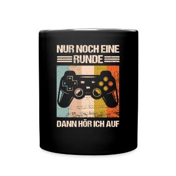 Zocken Zocker Gaming controller Gamer Spruch - Tasse einfarbig - Schwarz - Vorne