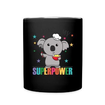 Baking is my superpower sweet koala bakes - Full Colour Mug - black - Front