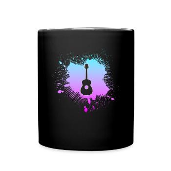 Guitar - Full Colour Mug - black - Front