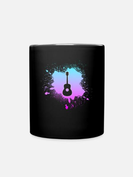 Gitarre - Tasse einfarbig - Schwarz