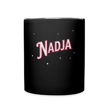 Nom Nadja personnalisé - Mug uni - noir - Devant