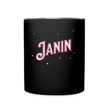 Janin name personalized - Full Colour Mug - black - Front