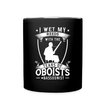 I Wet My Reeds With The Tears Of Oboists - Bassoon - Full Colour Mug - black - Front