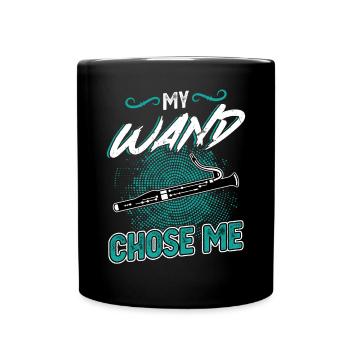 My Wand Chose Me - Bassoon - Tasse einfarbig - Schwarz - Vorne