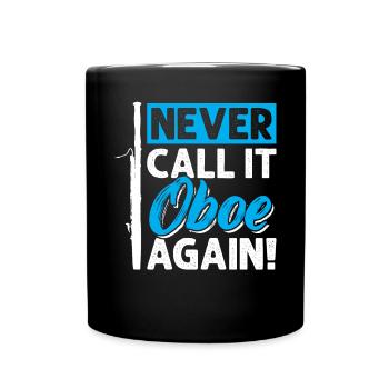 Never Call It Oboe Again - Basson - Mug uni - noir - Devant
