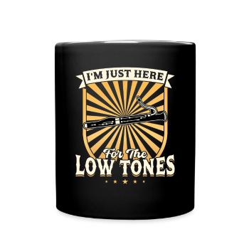 I'm Just Here For The Low Tones - Bassoon - Full Colour Mug - black - Front