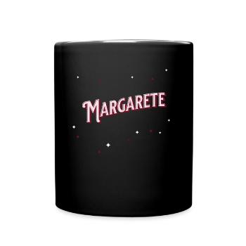Le nom de Margarete personnalisé - Mug uni - noir - Devant