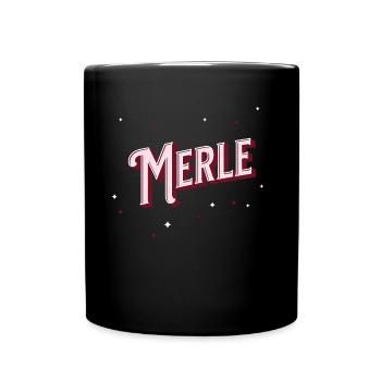 Merle name personalized - Full Colour Mug - black - Front