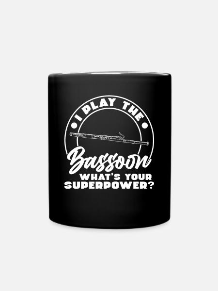 I Play The Bassoon - Tasse einfarbig - Schwarz