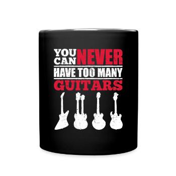 Drôle de guitariste Instrument de musique Guitariste G - Mug uni - noir - Devant