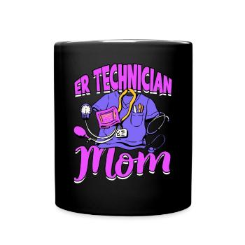 Emergency Department Nurse Hospital Hospitals - Full Colour Mug - black - Front