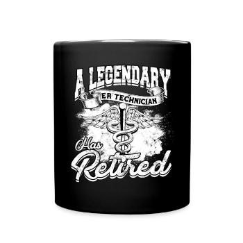 Emergency Department Nurse Hospital Hospitals - Full Colour Mug - black - Front