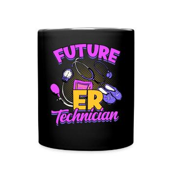 Emergency Department Nurse Hospital Hospitals - Full Colour Mug - black - Front