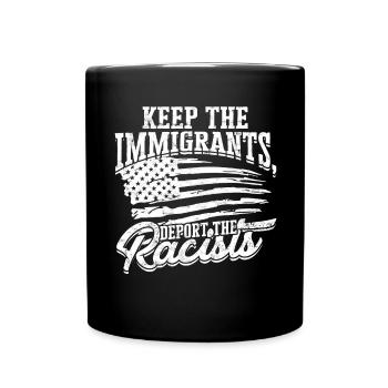 États-Unis Amérique Immigrants Citoyens américains FL américain - Mug uni - noir - Devant