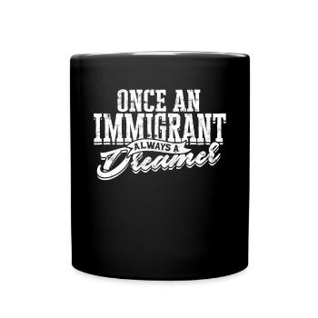 États-Unis Amérique Immigrants Citoyens américains FL américain - Mug uni - noir - Devant