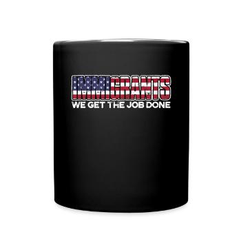 États-Unis Amérique Immigrants Citoyens américains FL américain - Mug uni - noir - Devant