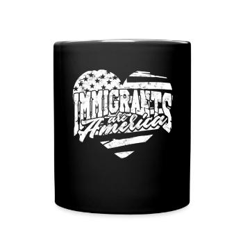 États-Unis Amérique Immigrants Citoyens américains FL américain - Mug uni - noir - Devant