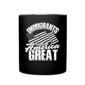États-Unis Amérique Immigrants Citoyens américains FL américain - Mug uni - noir - Devant