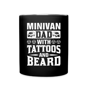 Papa Mode de vie Papa Travailler Papa conduit une -fourgonnette - Mug uni - noir - Devant