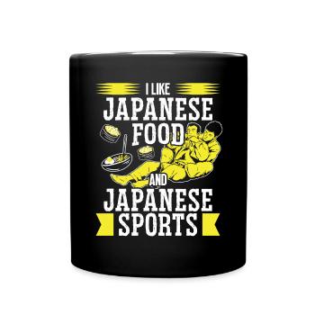 Jiu Jitsu Japanese Food & Japanese Sports Jujutsu - Tasse einfarbig - Schwarz - Vorne