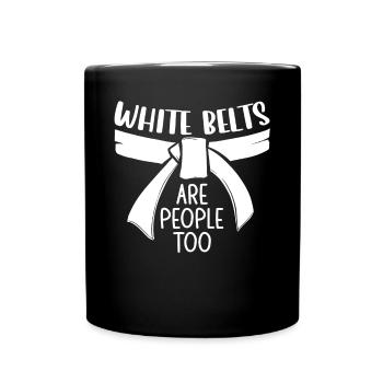 Les ceintures blanches de Jiu Jitsu sont aussi des gens Jujutsu MMA - Mug uni - noir - Devant
