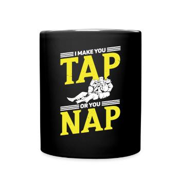 Jiu Jitsu Je te fais taper ou tu fais la sieste Jujutsu MMA - Mug uni - noir - Devant