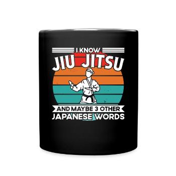 Jiu Jitsu et peut-être 3 autres mots japonais Jujutsu - Mug uni - noir - Devant