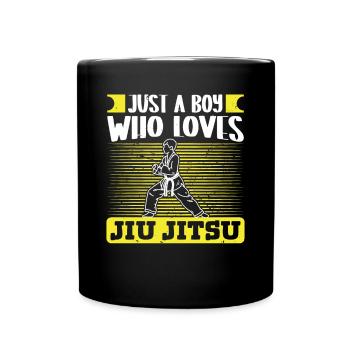 Jujutsu Just Boy qui aime les arts martiaux Jiu Jitsu - Mug uni - noir - Devant