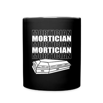 Cadeau de chemise morticienne - Mug uni - noir - Devant