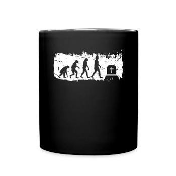Evolution Undertaker Shirt Cadeau - Mug uni - noir - Devant