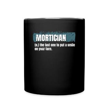 Mortician Definition Shirt Gift Undertaker - Mug uni - noir - Devant