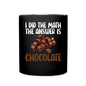 Cadeaux pour amateurs de chocolat - Mug uni - noir - Devant