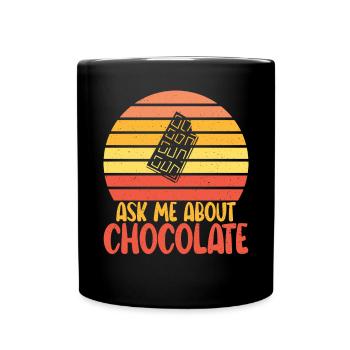 Chocolate Lover Gifts - Full Colour Mug - black - Front